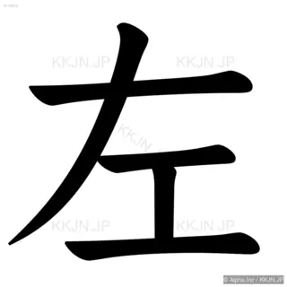 左の筆順サムネイル