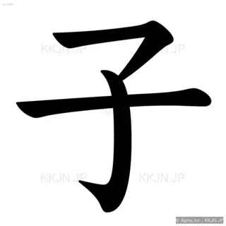 子の筆順サムネイル