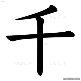 千の筆順サムネイル