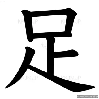 足の筆順サムネイル