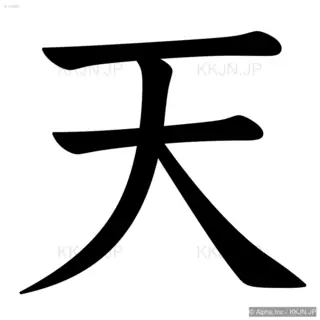 天の筆順サムネイル