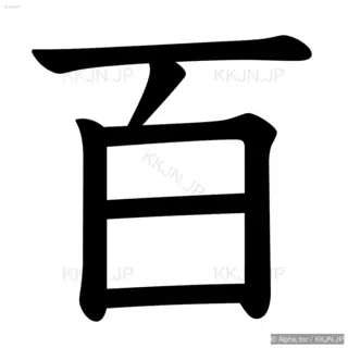 百の筆順サムネイル