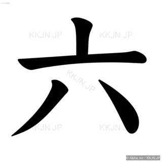 六の筆順サムネイル