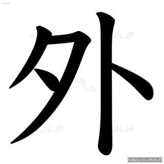 外の筆順サムネイル