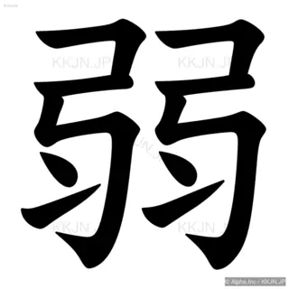 弱の筆順サムネイル