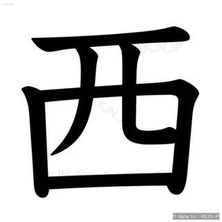 西の筆順サムネイル