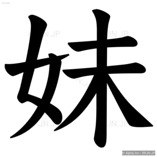 妹の筆順サムネイル