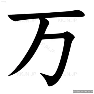 万の筆順サムネイル