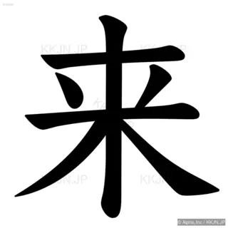 来の筆順サムネイル