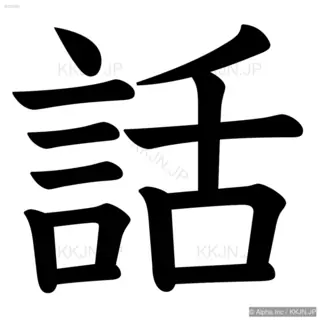 話の筆順サムネイル