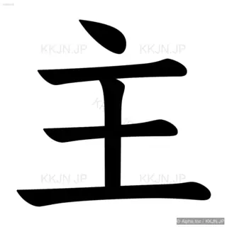 主の筆順サムネイル