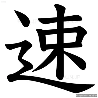 速の筆順サムネイル