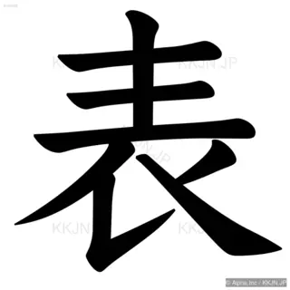 表の筆順サムネイル