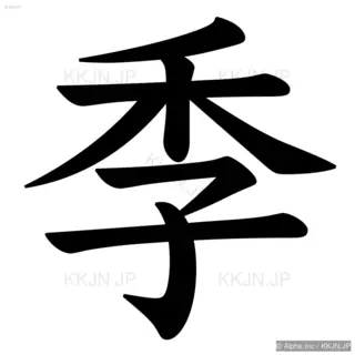 季の筆順サムネイル