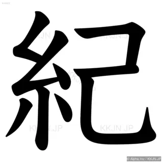紀の筆順サムネイル
