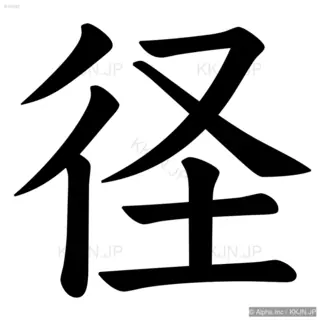 径の筆順サムネイル