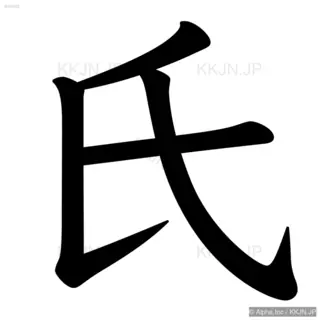 氏の筆順サムネイル