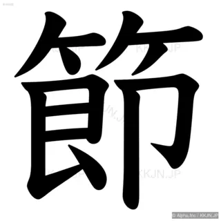 節の筆順サムネイル