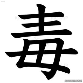 毒の筆順サムネイル