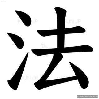 法の筆順サムネイル