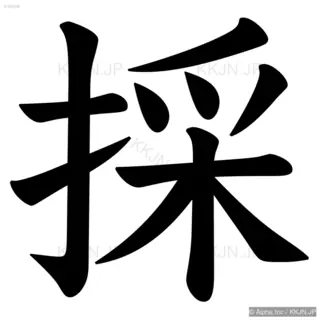 採の筆順サムネイル