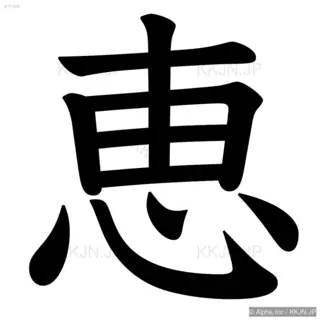 恵の筆順サムネイル