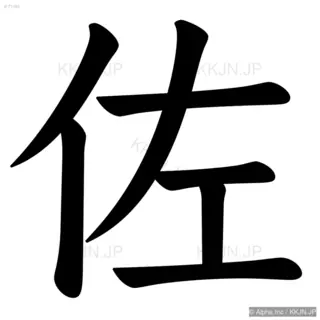 佐の筆順サムネイル