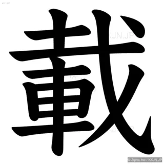 載の筆順サムネイル