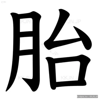 胎の筆順サムネイル