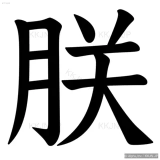 朕の筆順サムネイル