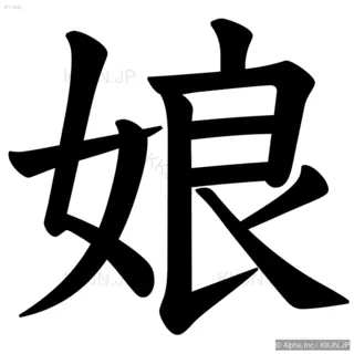 娘の筆順サムネイル