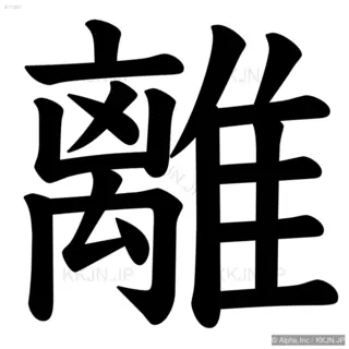 離の筆順サムネイル