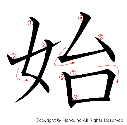 始の書き順画像低解像度版