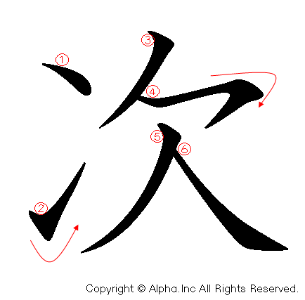 次の書き順画像低解像度版