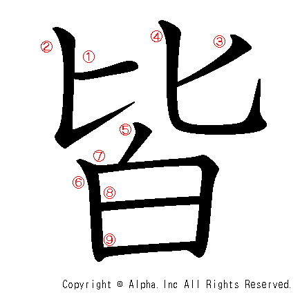 皆の書き順画像低解像度版