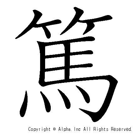 篤の書き順画像低解像度版