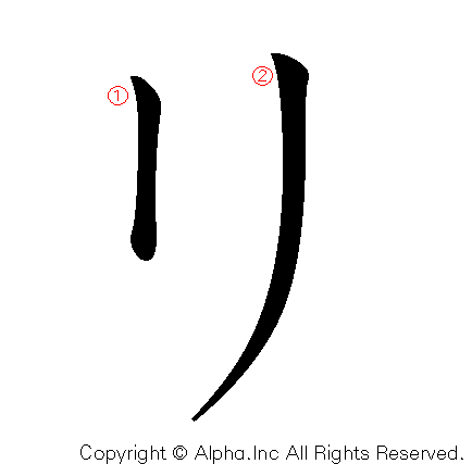 リの書き順画像低解像度版